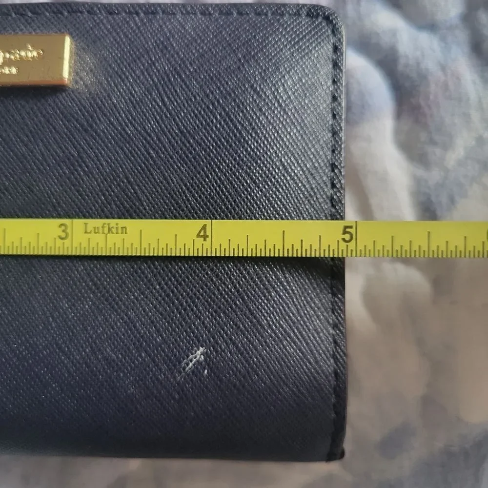 Kate Spade Leather Wallet, navy blue